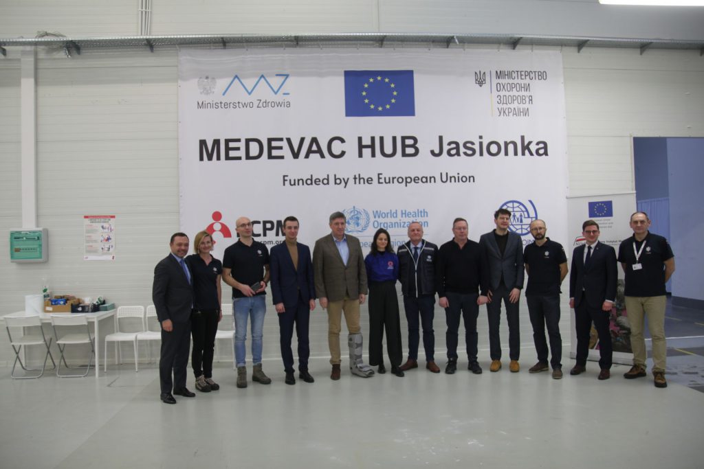 Prime minister of Flanderes visit MEDEVAC HUB Jasionka