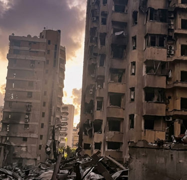 Bejrut po bombardowaniu