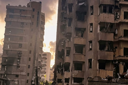 Bejrut po bombardowaniu